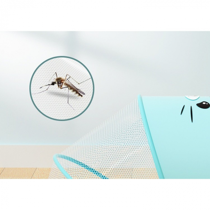 Husa Anti-Tantari, Flippy, Pliabila, Protectie 360 Grade, Parasolar, 0-1 An, 60 x 55 x 5 cm, Albastru [6]