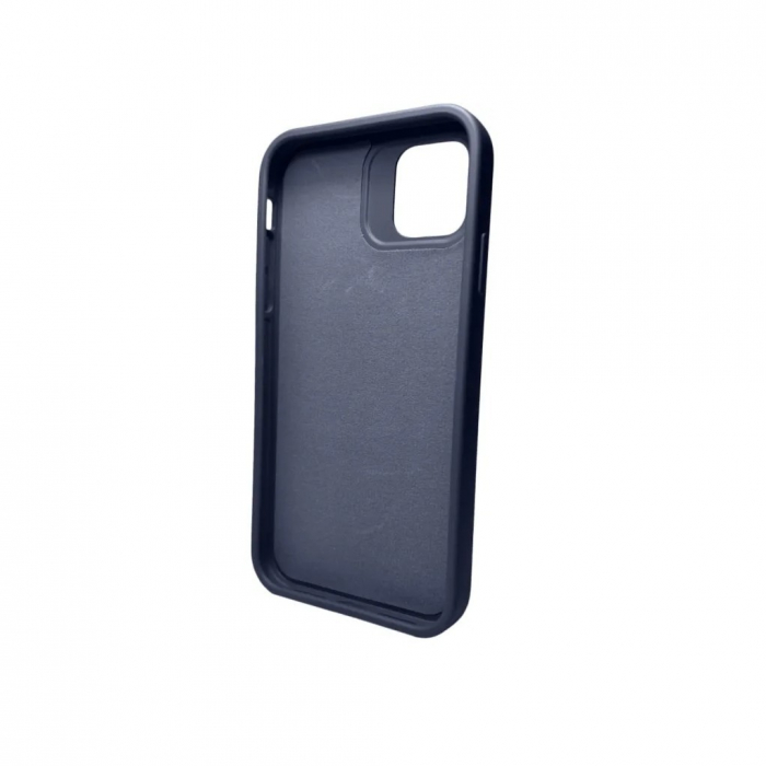Husa Apple iPhone 13, Flippy, din Silicon Lichid, Interior din Microfibra, Lentile Fosforescente de Protectie Camera, Anti Amprenta, Rezistenta la Socuri, Albastru Marin [3]