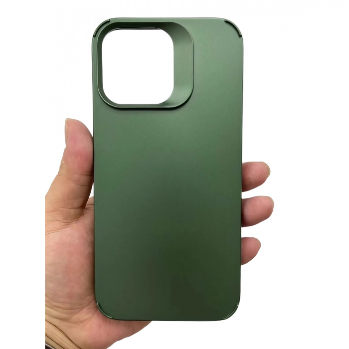 Husa Apple iPhone 14, Flippy, din Silicon Lichid, Interior din Microfibra, Lentile Fosforescente de Protectie Camera, Anti Amprenta, Rezistenta la Socuri, Verde [7]