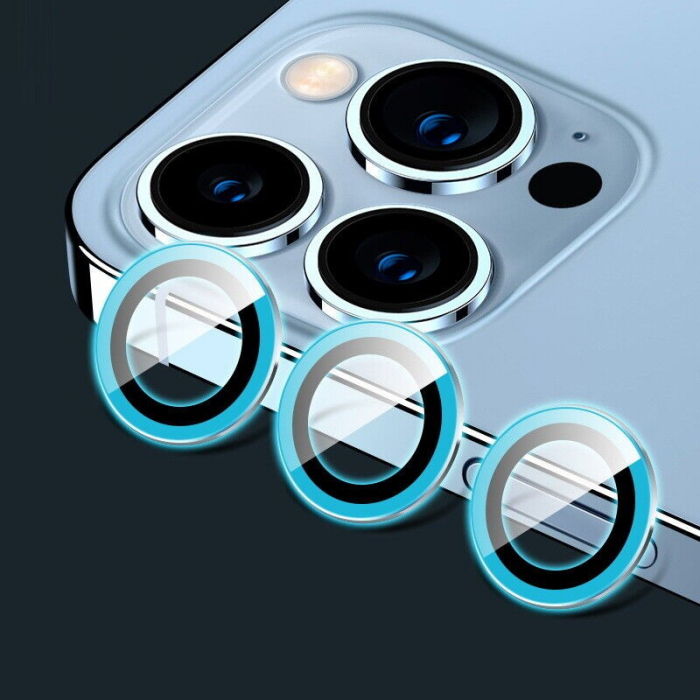 Husa Apple iPhone 15, Flippy, din Silicon Lichid, Interior din Microfibra, Lentile Fosforescente de Protectie Camera, Anti Amprenta, Rezistenta la Socuri, Bleu [10]