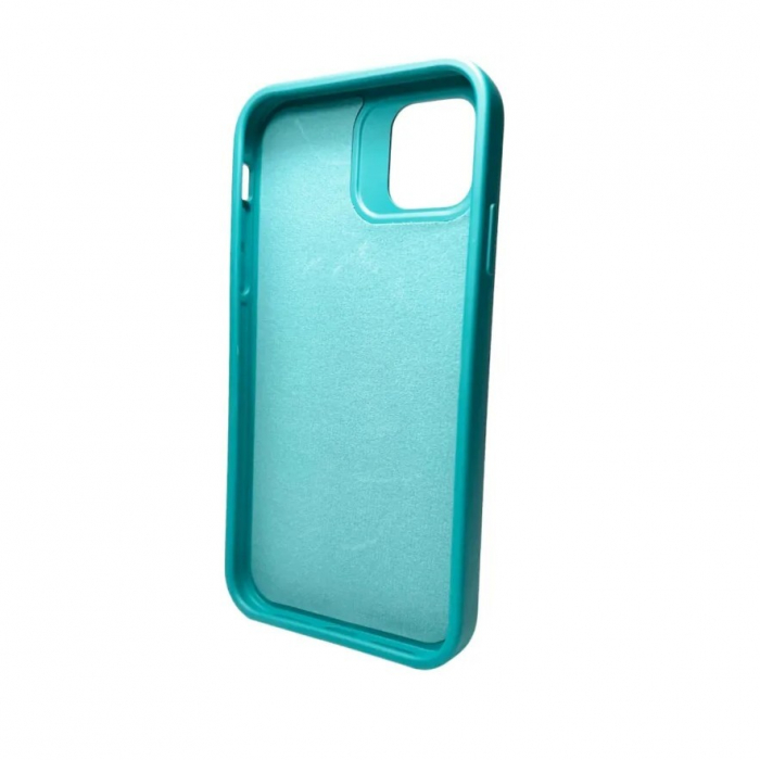 Husa Apple iPhone 15 Pro, Flippy, din Silicon Lichid, Interior din Microfibra, Lentile Fosforescente de Protectie Camera, Anti Amprenta, Rezistenta la Socuri, Bleu [5]