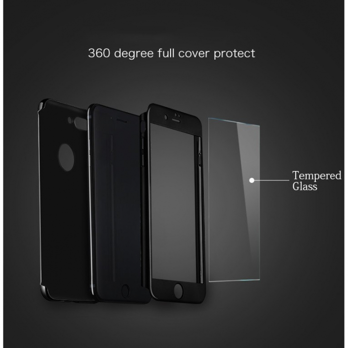 Husa Apple iPhone 6+/6S+ Joyroom (Fata + Spate) Auriu + Folie de protectie [4]