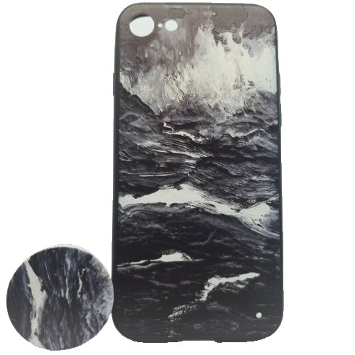 Husa Apple iPhone 6/6S Multicolor Model Valuri + Suport inclus [1]