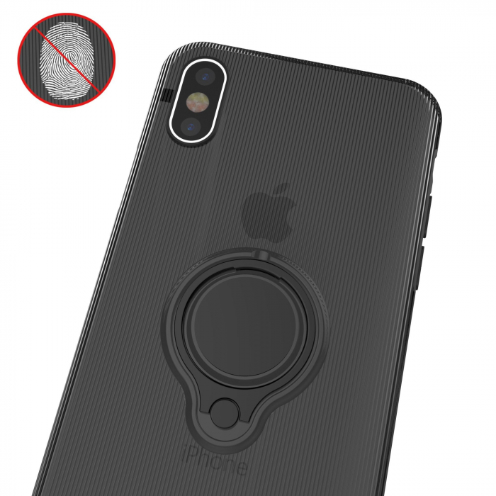 Husa Apple iPhone 6 Armor Ring cu inel magnetic Negru [3]