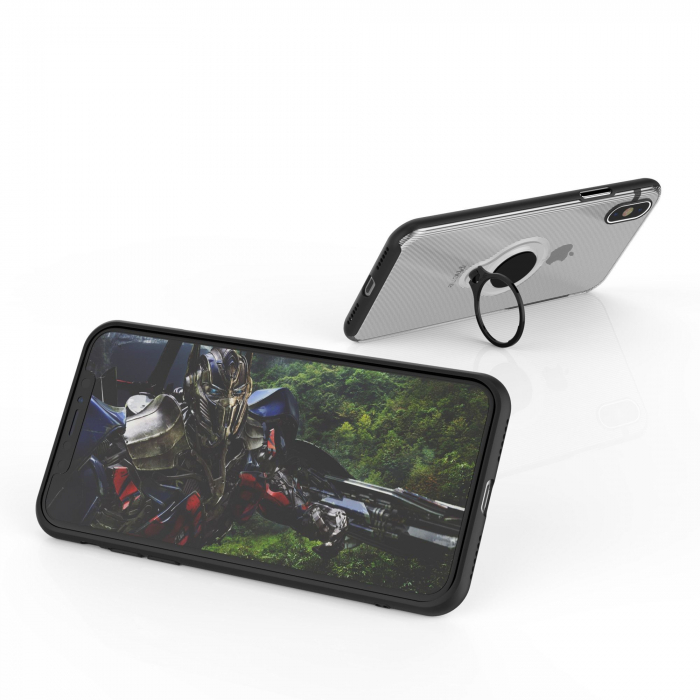 Husa Apple iPhone 6 Armor Ring cu inel magnetic Transparent [5]