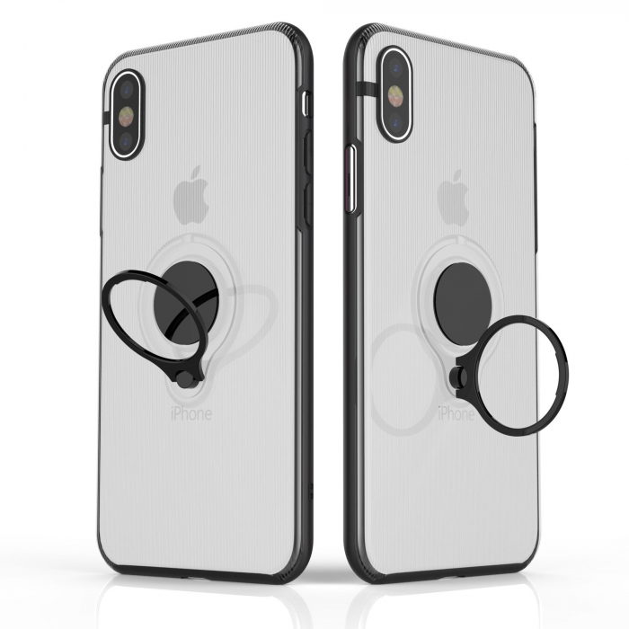 Husa Apple iPhone 6 Armor Ring cu inel magnetic Transparent [7]