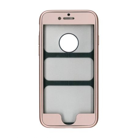 Husa Apple iPhone 6 Plus Full Silicone 360 Auriu + Folie de protectie [4]