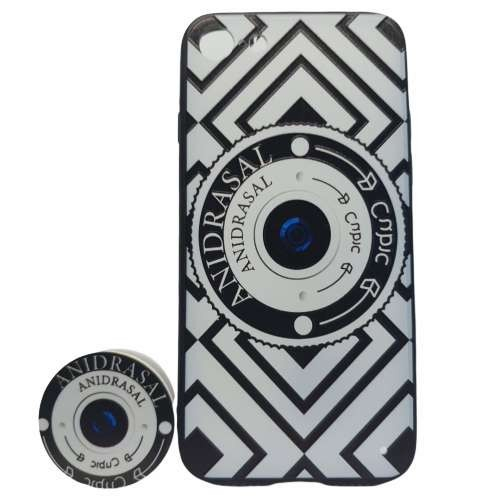 Husa Apple iPhone 7 Plus/8 Plus Multicolor Model Camera Foto + Popsocket inclus [2]