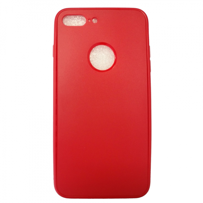 Husa Apple iPhone 7 Plus Full Silicone Rosu [6]
