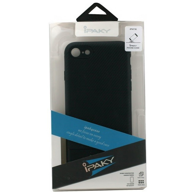 Husa Apple iPhone 7 Plus IPAKY Carbon Fiber Negru [1]