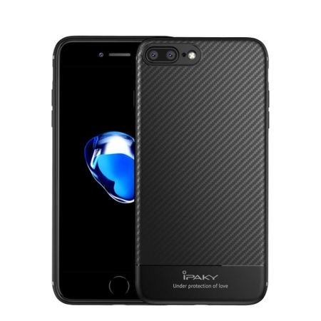 Husa Apple iPhone 7 Plus IPAKY Carbon Fiber Negru [4]