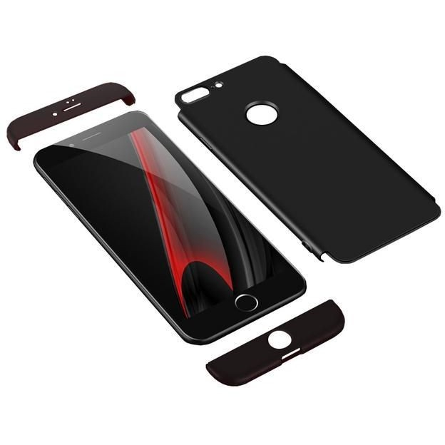 Husa Apple iPhone 7 Plus/iPhone 8 Plus Ultra-subtire 3 in 1 Negru [1]