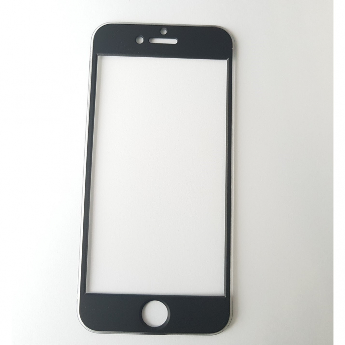 Husa Apple iPhone 8 Full Silicone 360 Negru + Folie de protectie [6]