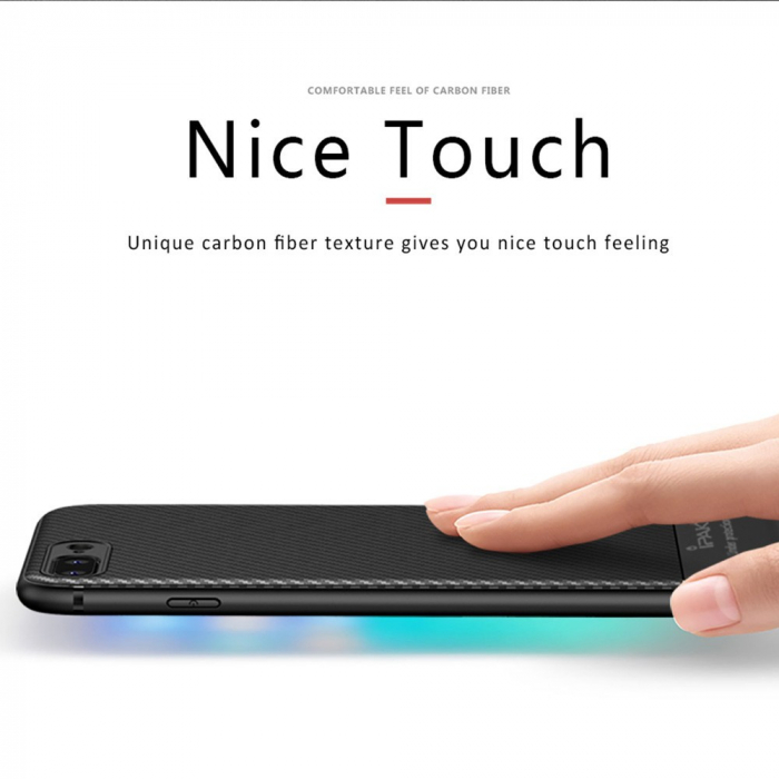 Husa Apple iPhone 8 Plus IPAKY Carbon Fiber Negru [6]