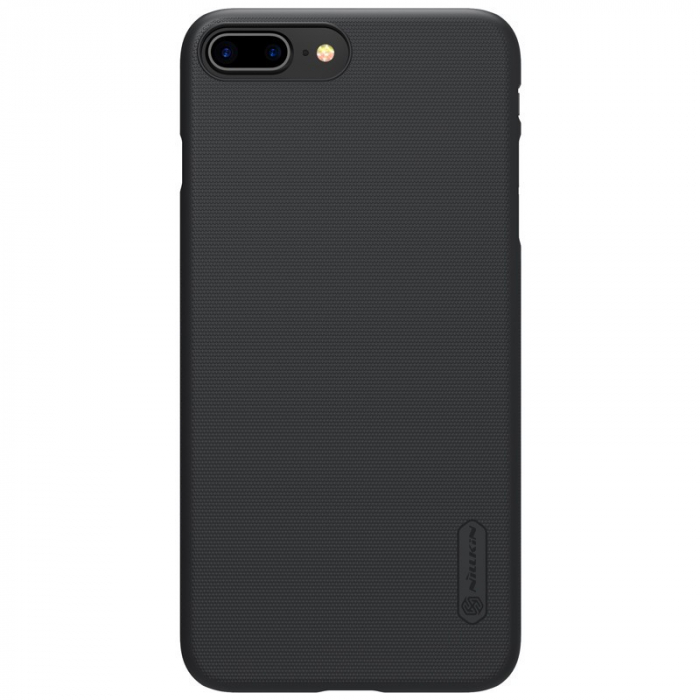 Husa Apple iPhone 8 Plus Nillkin Frosted Shield Negru + Folie de protectie [3]