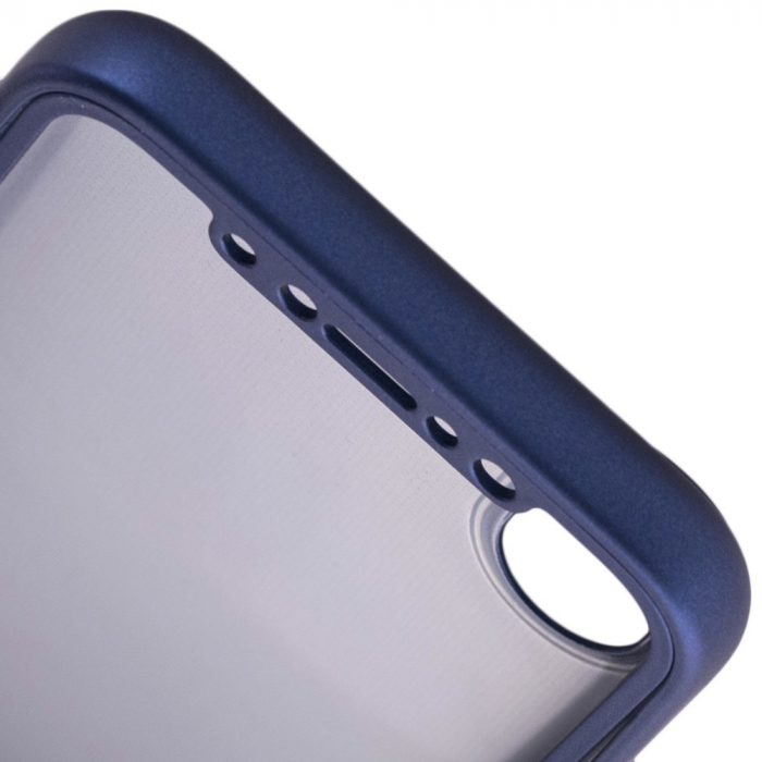 Husa Apple iPhone X Full Silicone 360 Albastru + Folie de protectie [7]