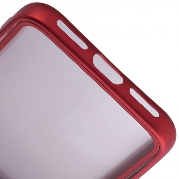 Husa Apple iPhone X Full Silicone 360 Rosu + Folie de protectie [4]