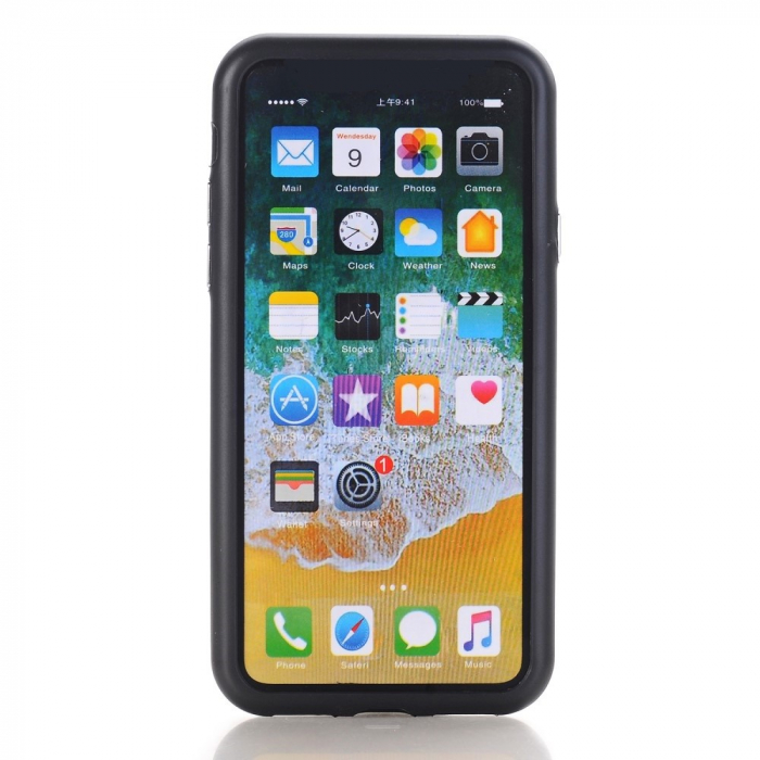 Husa Apple iPhone X Full Silicone Negru [5]