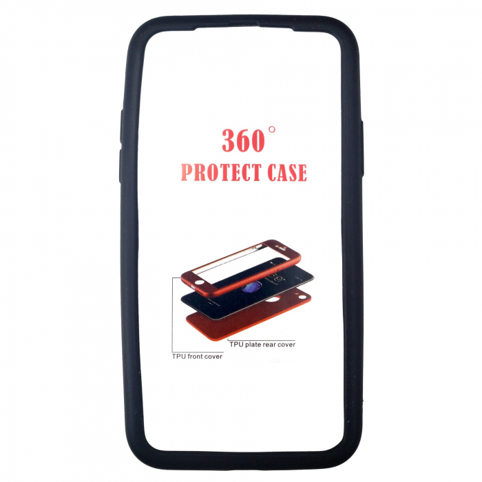 Husa Apple iPhone X Full Silicone Negru [4]