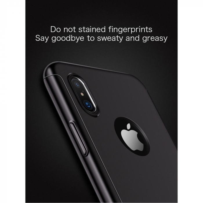 Husa Apple iPhone X Joyroom fata + spate Negru [7]