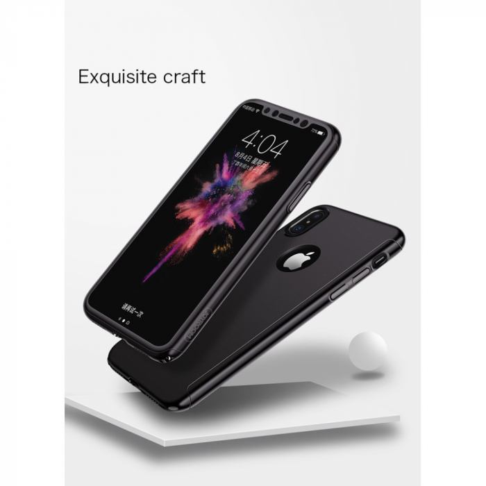 Husa Apple iPhone X Joyroom fata + spate Negru [6]