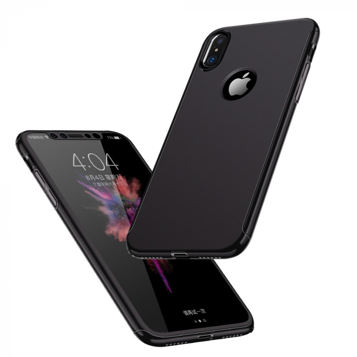 Husa Apple iPhone X Joyroom fata + spate Negru [11]