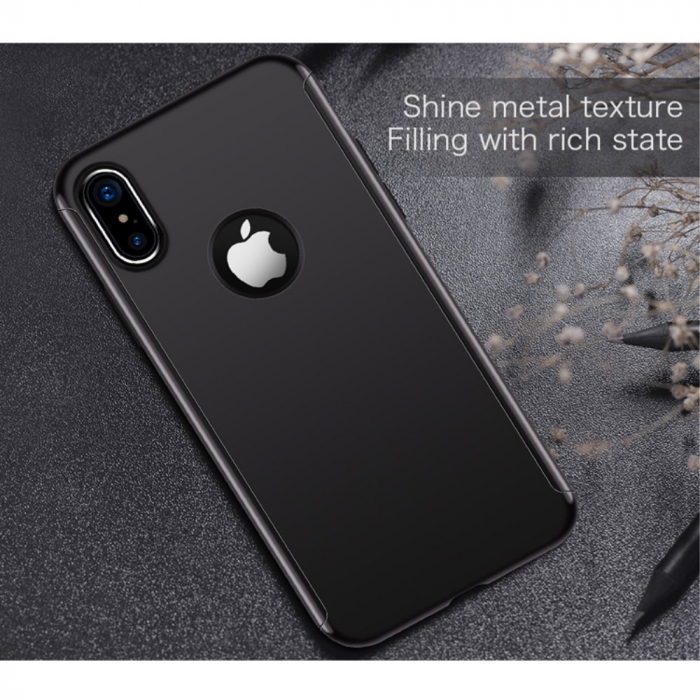 Husa Apple iPhone X Joyroom fata + spate Negru [3]