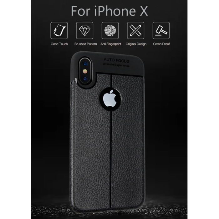 Husa Apple iPhone X Zore TPU moale Negru [10]