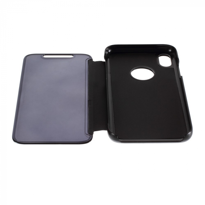 Husa Apple iPhone XR Flip Cover Oglinda Negru [5]