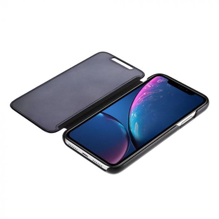 Husa Apple iPhone XR Flip Cover Oglinda Negru [3]