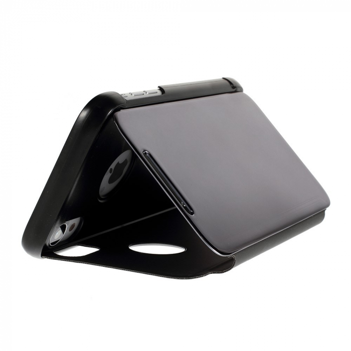 Husa Apple iPhone XR Flip Cover Oglinda Negru [4]