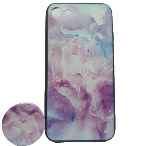 Husa Apple iPhone XR Multicolor Model Galaxie + Popsocket inclus [1]