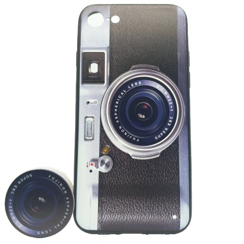 Husa Apple iPhone XS Max Multicolor Model Camera Foto Retro Popsocket inclus [1]