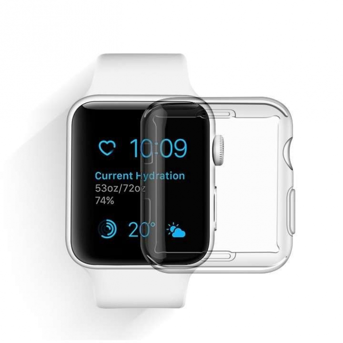 Husa Apple Watch Series 2/3 38 mm Full Tpu 360 Transparent [4]