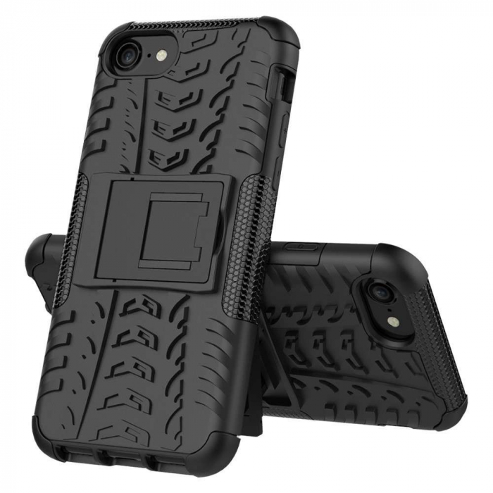 Husa compatibila cu Huawei P Smart 2020 Defender Model 3 cu Suport, Negru [9]
