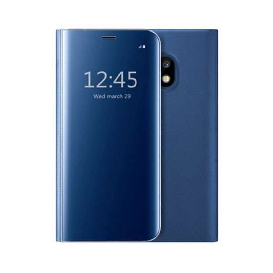 Husa compatibila Huawei Nova 5T Flip Cover Oglinda Albastru [1]