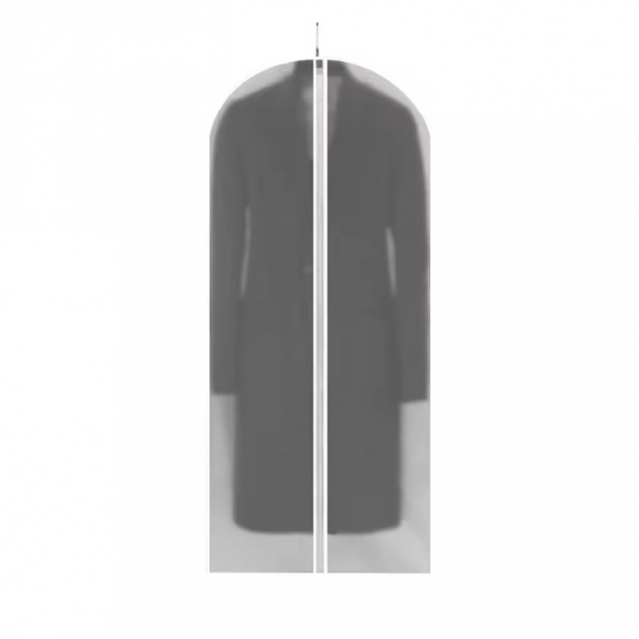 Husa de Depozitare cu Fermoar, Flippy, pentru Haine, de Protectie, pentru Voiaj, Netesut, Rezistent la Praf, 60x140 cm, Transparent-Alb [1]