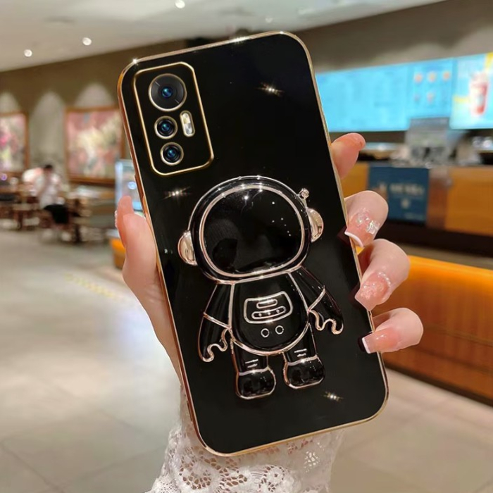 Husa de Protectie 2 in 1, Flippy, Husa de Protectie pentru Honor 70, Model Astronaut, Husa cu Suport, din TPU, Negru [3]