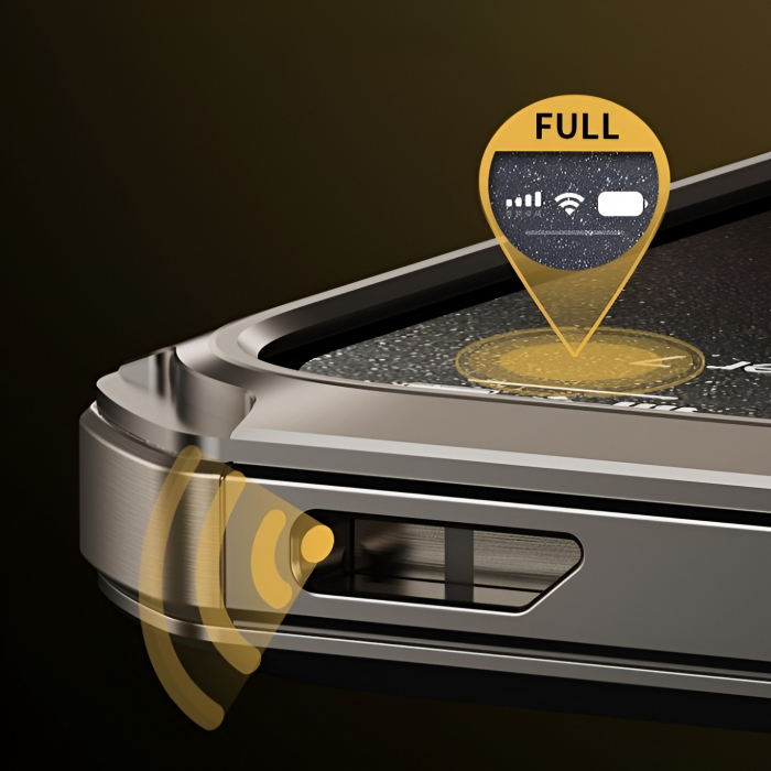 *LICHIDARE STOC* Husa de Protectie Armor Metal Compatibila cu iPhone 15 Pro Max, Flippy, Antizgariere, Antisoc, Protectie Supraincalzire, Gri Metalizat [3]