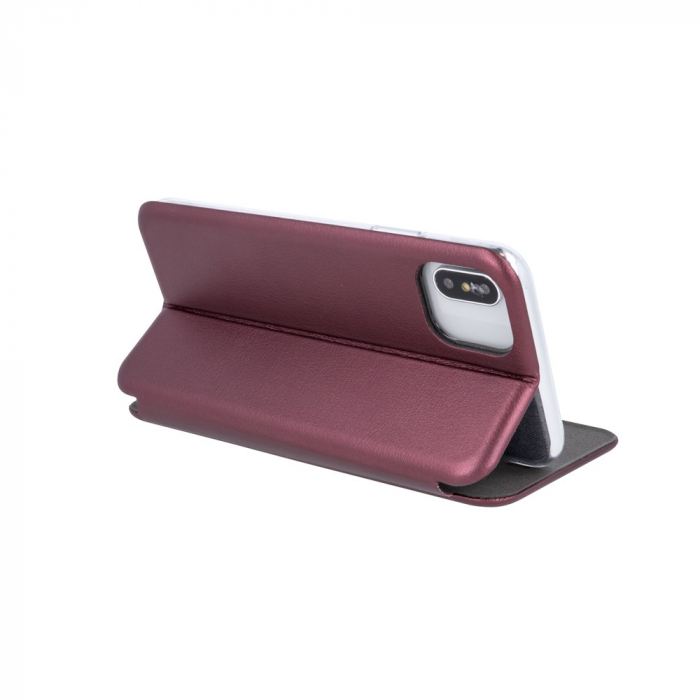 Husa de protectie Flippy compatibila cu Apple iPhone 12/12 Pro Magnet Book Case Bordo [4]