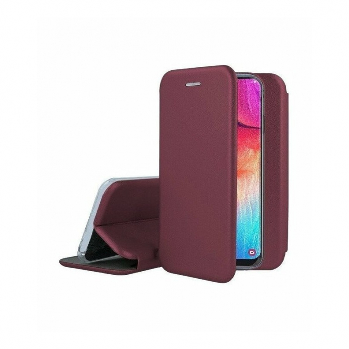 Husa de protectie Flippy compatibila cu Apple iPhone 12 Pro Max Magnet Book Case Bordo [3]