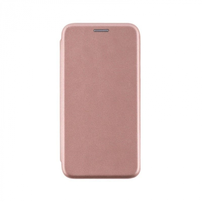 Husa de protectie Flippy compatibila cu Apple iPhone 12 Pro Max Magnet Book Case Roz-Auriu [1]