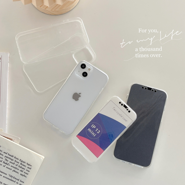 Husa de protectie Flippy compatibila cu Apple iPhone 13 Mini Full Tpu 360 Transparent [2]