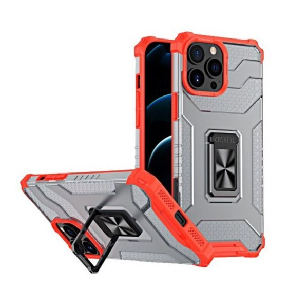Husa de protectie Flippy compatibila cu Apple iPhone 13 Pro Acrylic Armor cu suport Rosu [1]