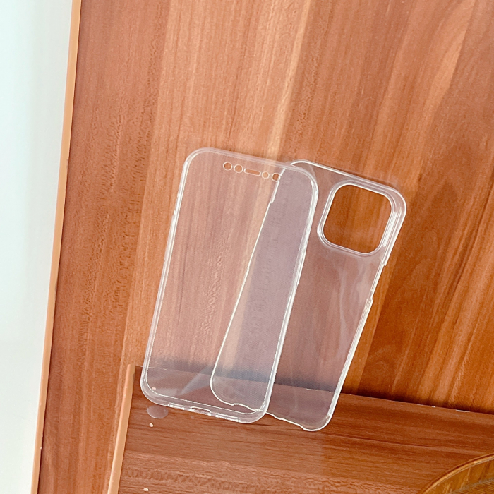 Husa de protectie Flippy compatibila cu Apple iPhone 13 Pro Max Full Tpu 360 Transparent [3]