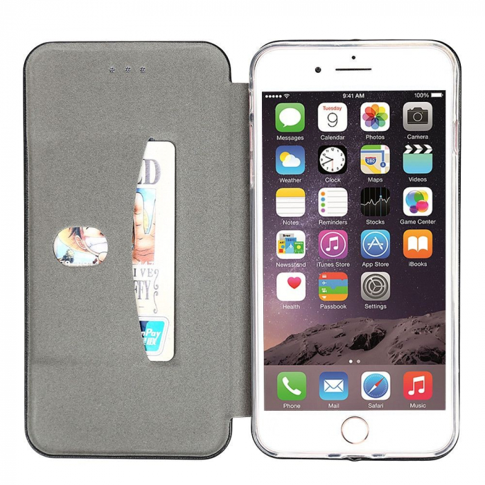 Husa de protectie Flippy compatibila cu Apple iPhone X/XS Magnet Book Case Rosu [4]