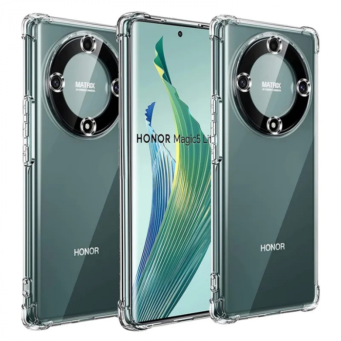 Husa de Protectie, Flippy, Compatibila cu Honor 90 Lite, TPU Antisoc, Protectie Colturi, 1.5 mm Transparent [2]