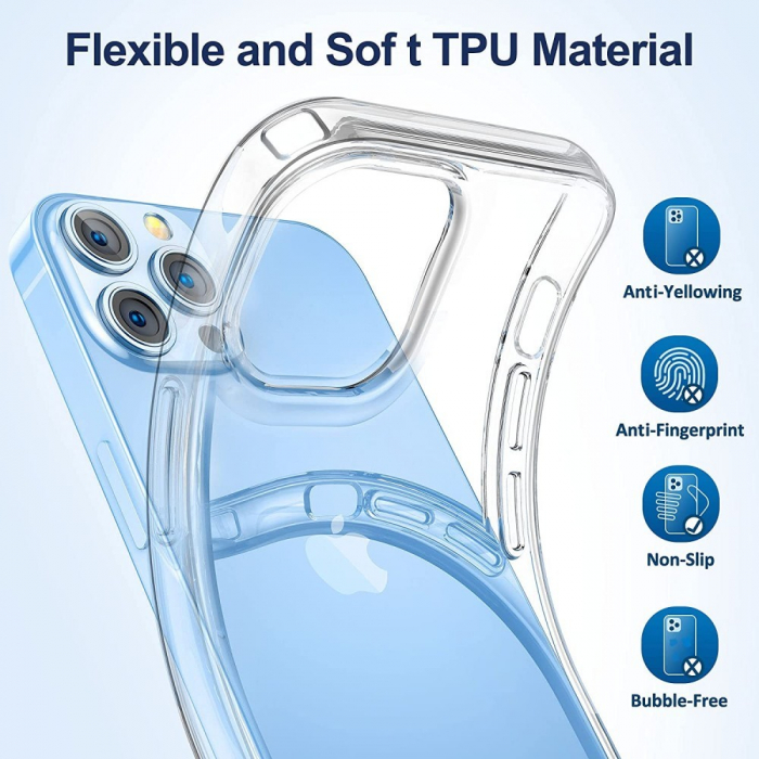 Husa de protectie Flippy compatibila cu Huawei Nova 8i Tpu Transparent [3]