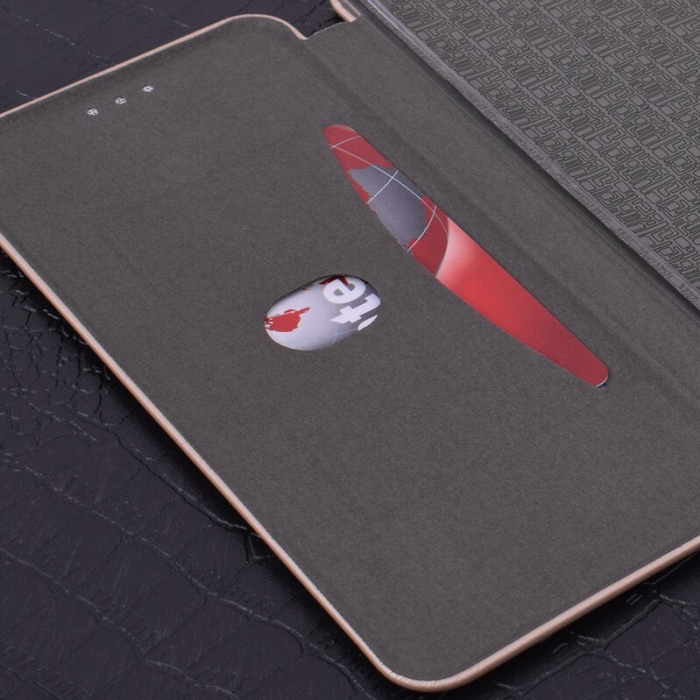 Husa de protectie Flippy compatibila cu Huawei Nova 9 Magnet Book Case Auriu [6]