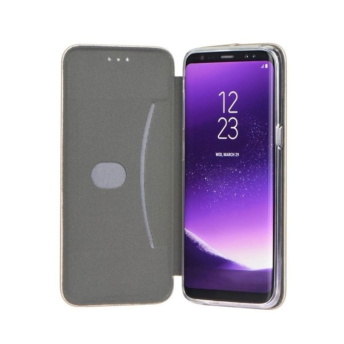 Husa de protectie Flippy compatibila cu Huawei Nova 9 Magnet Book Case Roz Auriu [3]